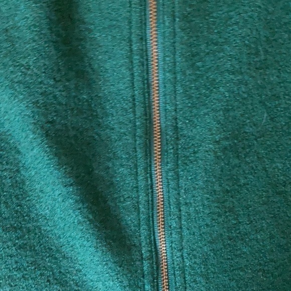 Banana Republic Kelly Green Skirt w/ Exposed Gold Zipper Size 6 - Picture 4 of 6